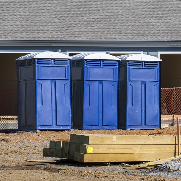 what is the expected delivery and pickup timeframe for the portable toilets in Datto AR